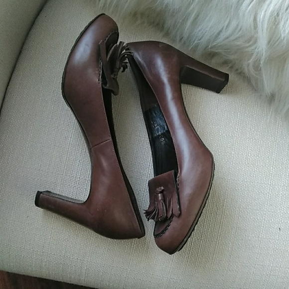 Roberto del Carlo brown leather shoe size 9 - Picture 7 of 8